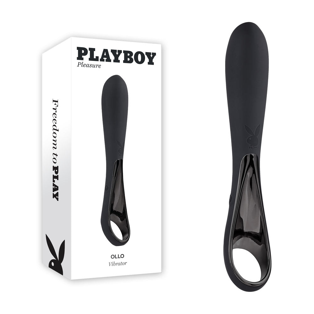 Playboy Pleasure Ollo Black 14.6 Cm Usb Rechargeable Vibrator