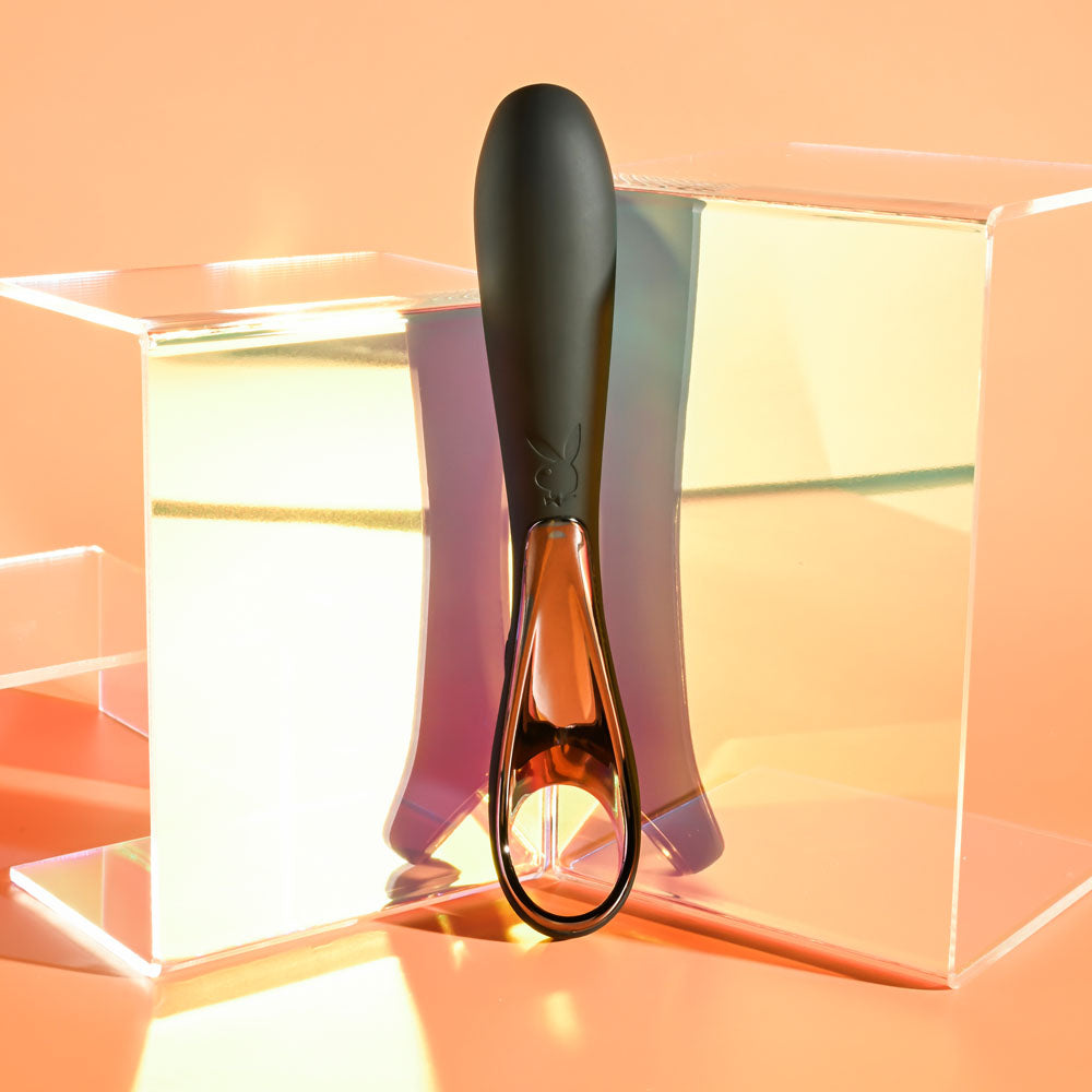 Playboy Pleasure Ollo Black 14.6 Cm Usb Rechargeable Vibrator