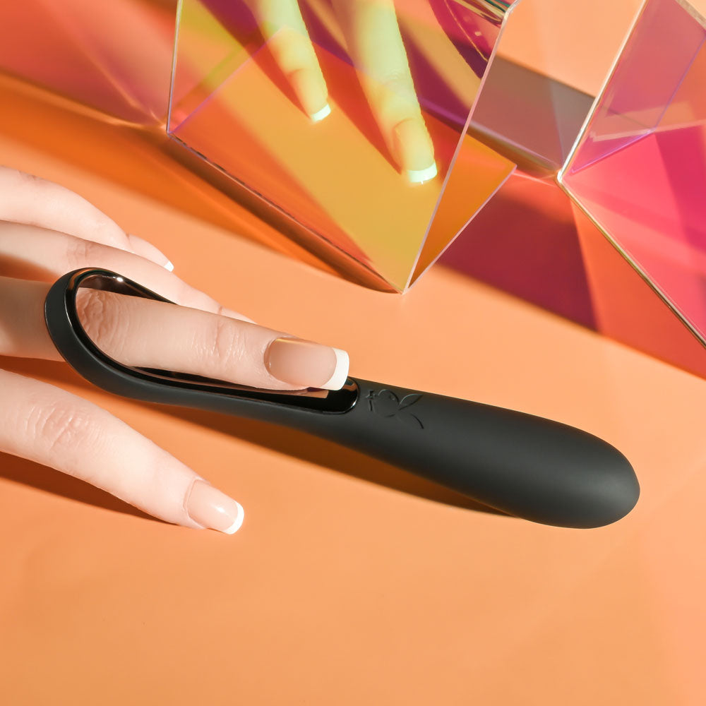 Playboy Pleasure Ollo Black 14.6 Cm Usb Rechargeable Vibrator