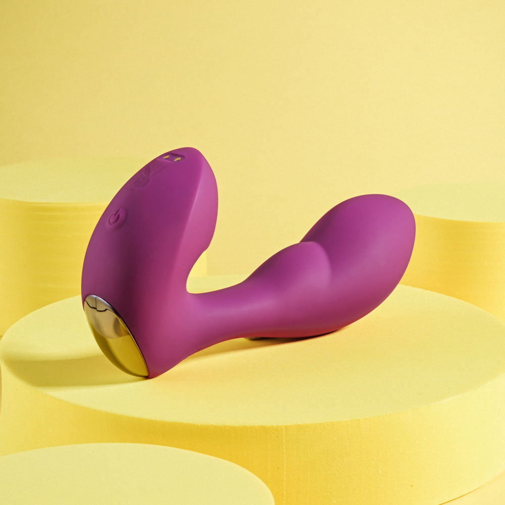 Playboy Pleasure Arch Purple 14.1 Cm Usb Rechargeable G Spot Vibrator