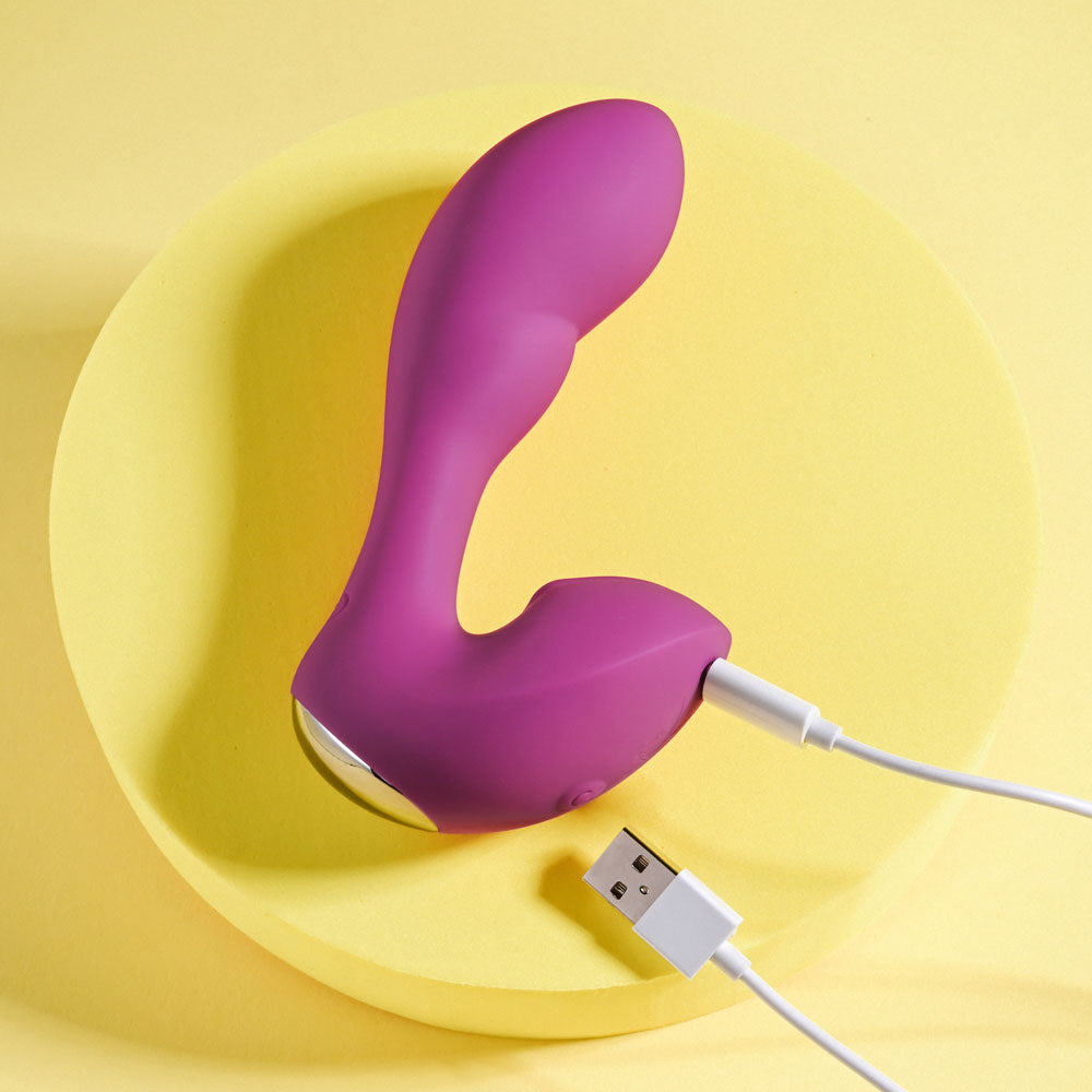 Playboy Pleasure Arch Purple 14.1 Cm Usb Rechargeable G Spot Vibrator