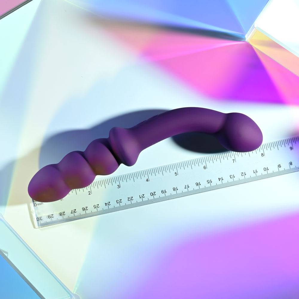 Playboy Pleasure The Seeker Purple 20.3 Cm Usb Rechargeable Double Ended Vibrator