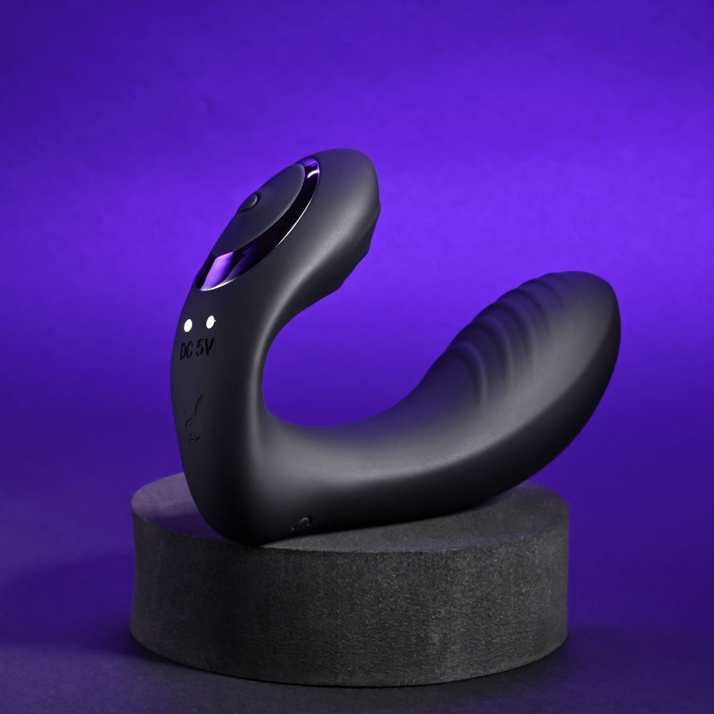 Playboy Pleasure Play Time Black 12.7 Cm Usb Rechargeable Vibrator