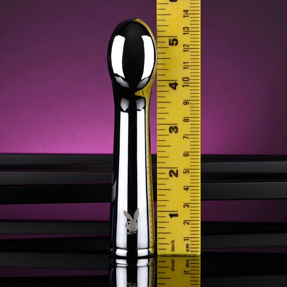 Playboy Pleasure Swoon Chrome 14 Cm Usb Rechargeable Vibrator