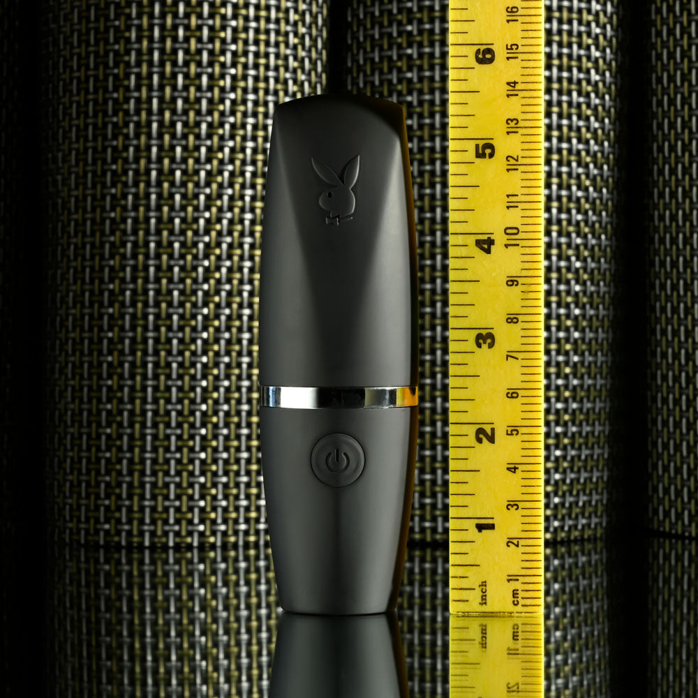 Playboy Pleasure Excursion Black 14.2 Cm Usb Rechargeable Suction Stimulator