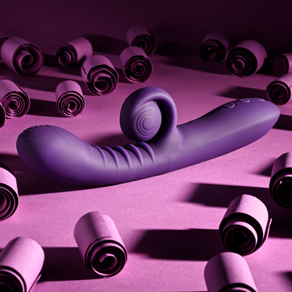 Playboy Curlicue Purple 23.5 Cm Usb Rechargeable Rabbit Vibrator