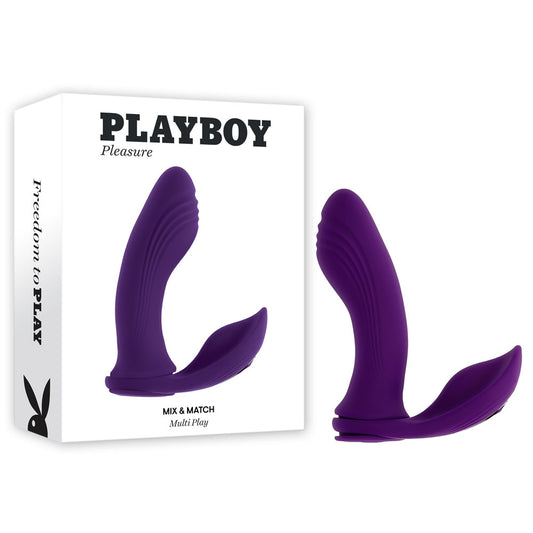 Playboy Pleasure Mix & Match Purple Usb Rechargeable With C Ring Attachment