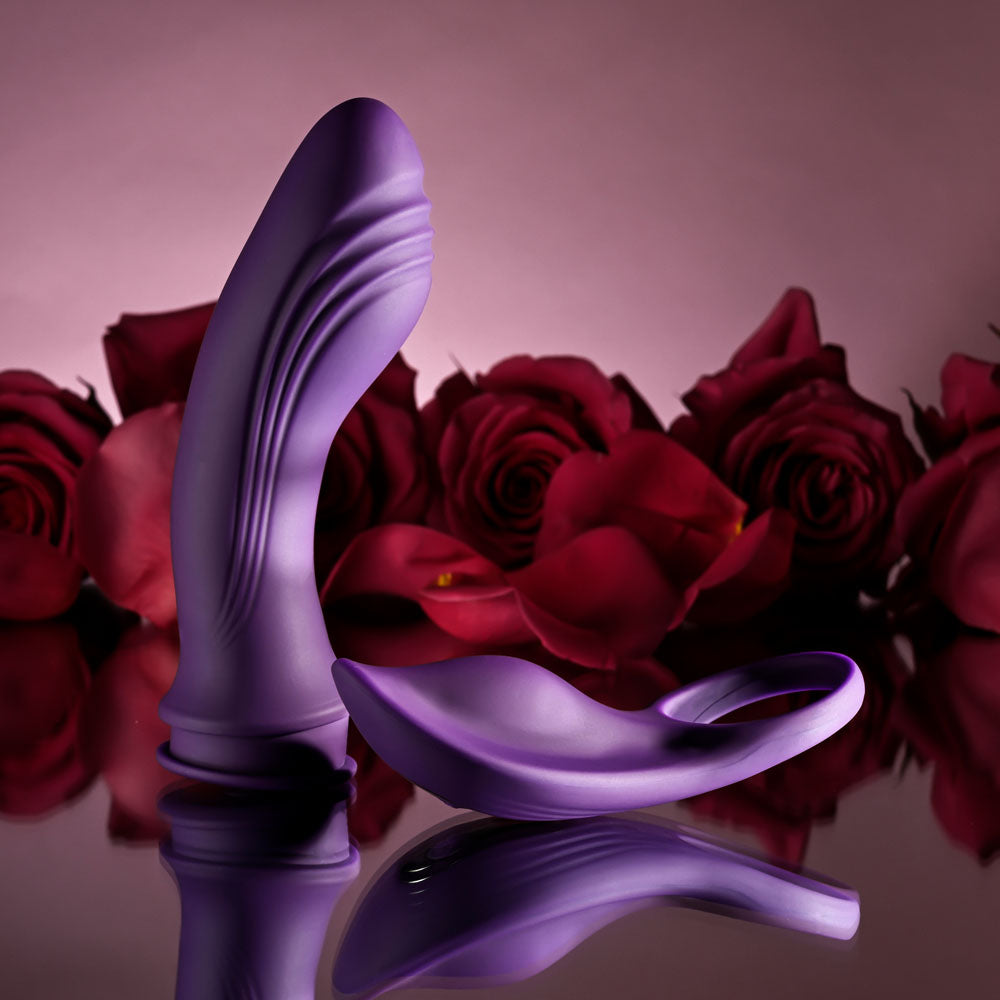 Playboy Pleasure Mix & Match Purple Usb Rechargeable With C Ring Attachment