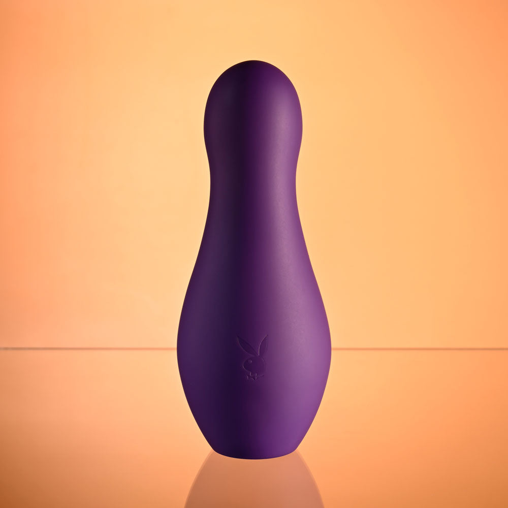 Playboy Pleasure The Jet Set Vibrator Purple 10.2 Cm Vibrator With Self Charging Case
