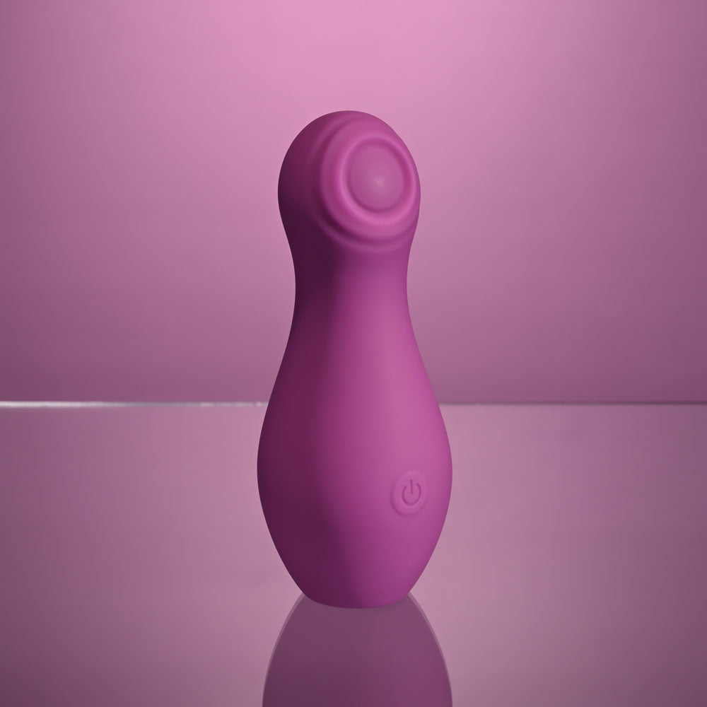 Playboy Pleasure The Jet Set Tapping Purple 10.2 Cm Tapping Stimulator With Charging Case