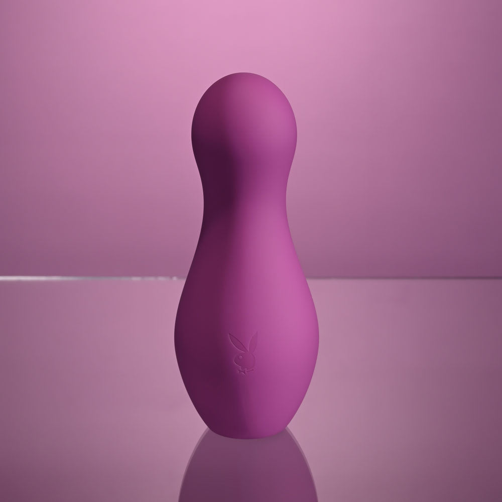 Playboy Pleasure The Jet Set Tapping Purple 10.2 Cm Tapping Stimulator With Charging Case