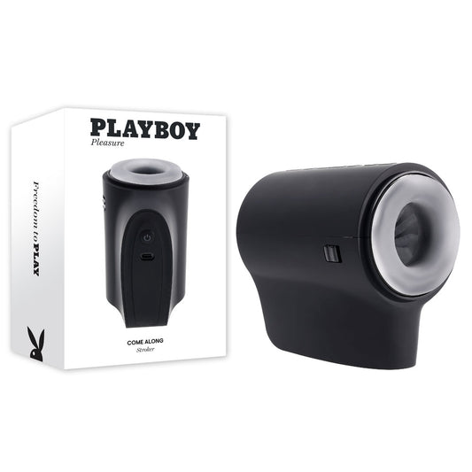 Playboy Pleasure Come Along Usb Rechargeable Vibrating Stroker