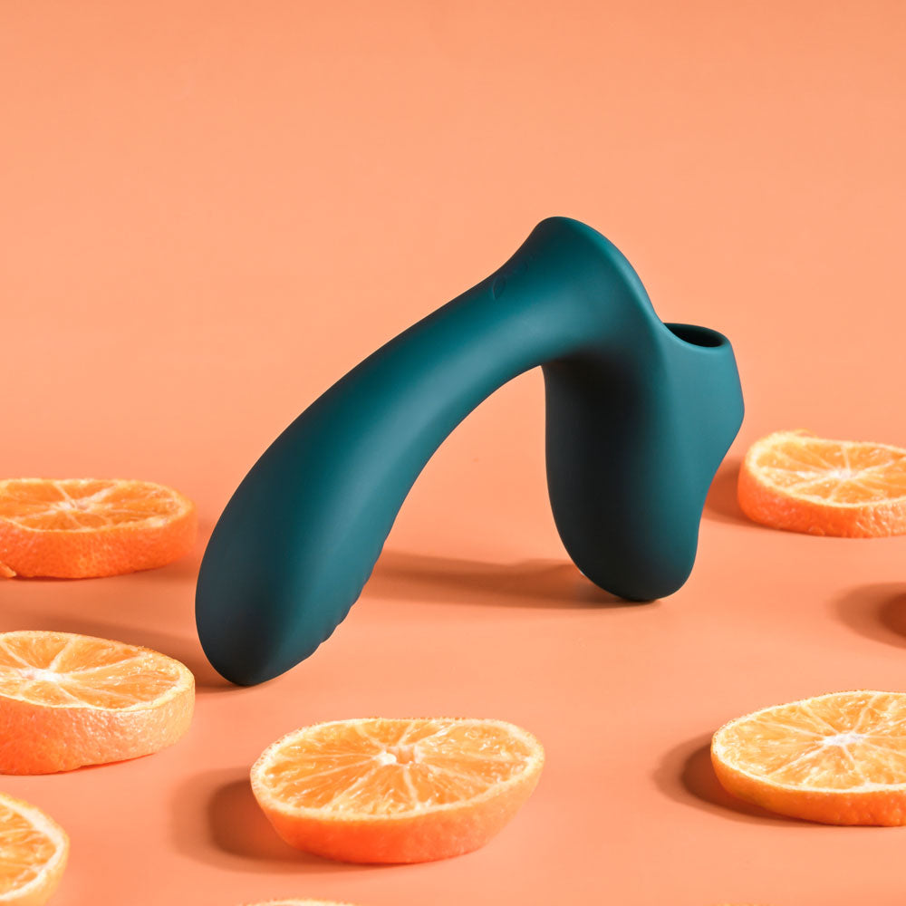 Playboy Pleasure Wrapped Around Your Finger Green Usb Rechargeable Finger Stimulator