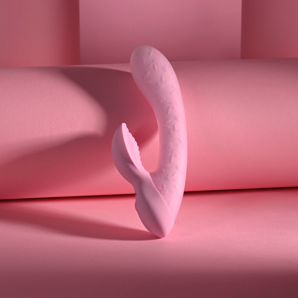 Playboy Pleasure Rabbit Party Pink 15.2 Cm Usb Rechargeable Rabbit Vibrator