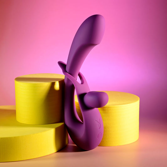Playboy Pleasure Cha Cha Slide Purple 20 Cm Usb Rechargeable Rabbit Vibrator