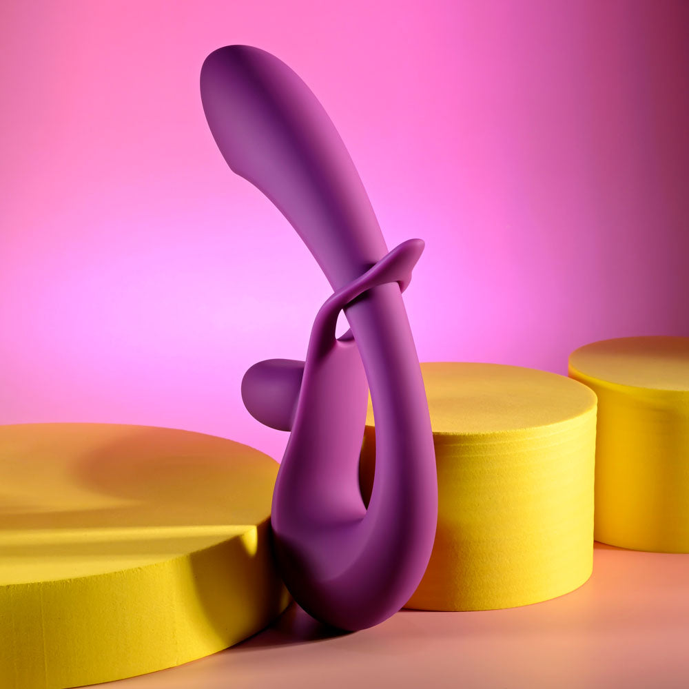 Playboy Pleasure Cha Cha Slide Purple 20 Cm Usb Rechargeable Rabbit Vibrator
