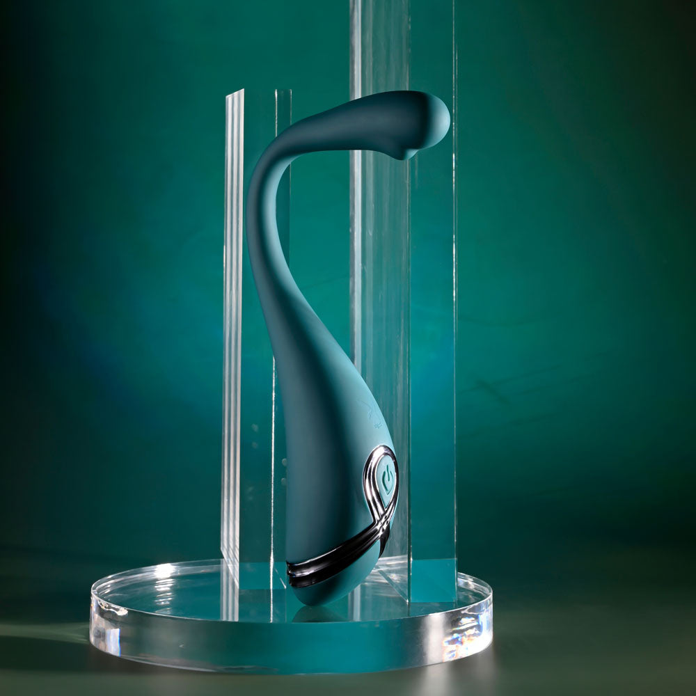 Playboy Pleasure Pinpoint Perfection Green 19.3 Cm Usb Rechargeable Poseable Vibrator
