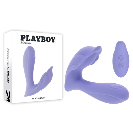 Playboy Pleasure Lilac Fantasy Purple 13.5 Cm Usb Rechargeable Tapping Vibrator With Remote