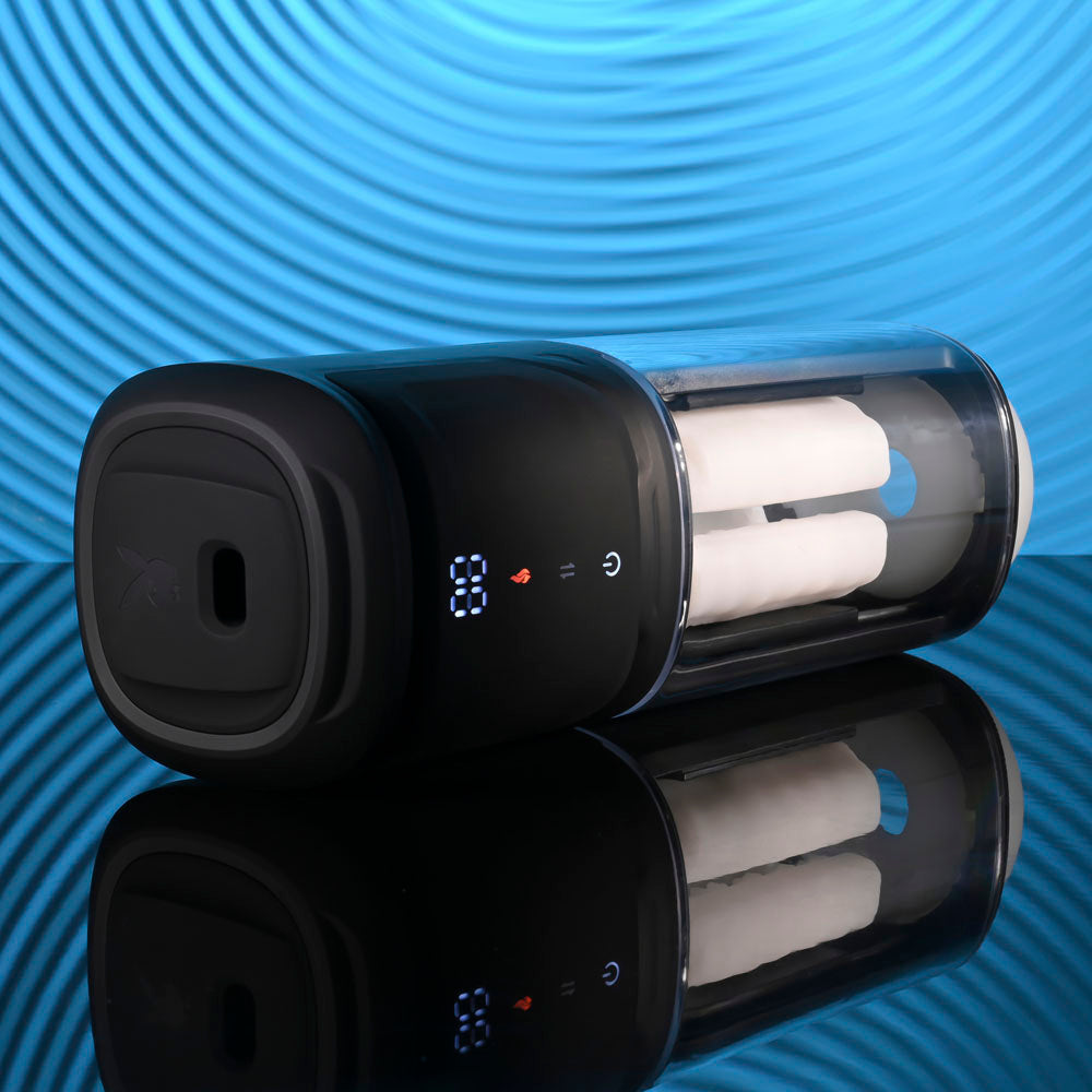 Playboy Pleasure Side Piece Usb Rechargeable Warming Auto Stroker