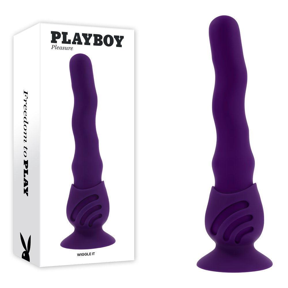 Playboy Pleasure Wiggle It Purple 23.9 Cm Usb Rechargeable Wiggling Vibrator