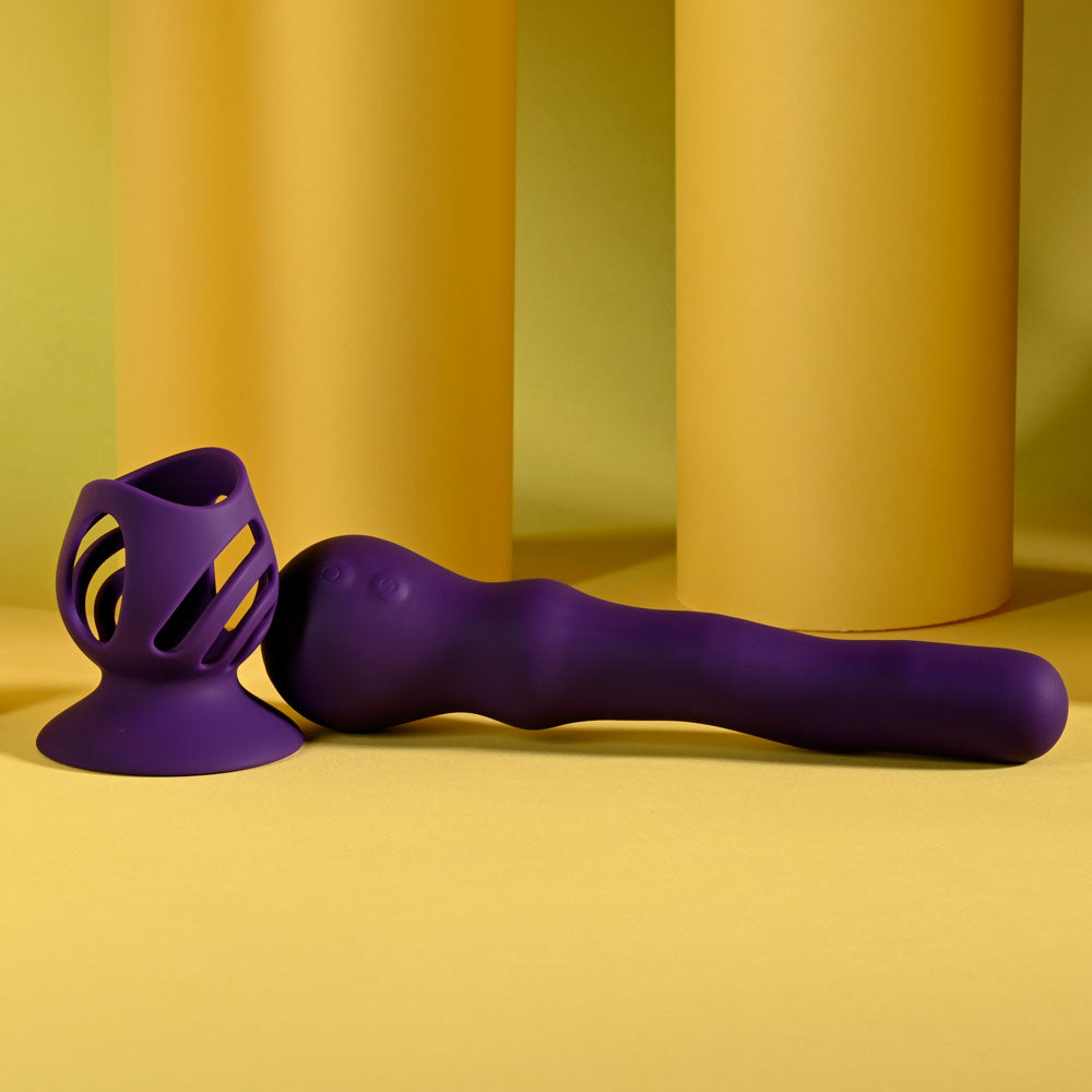 Playboy Pleasure Wiggle It Purple 23.9 Cm Usb Rechargeable Wiggling Vibrator