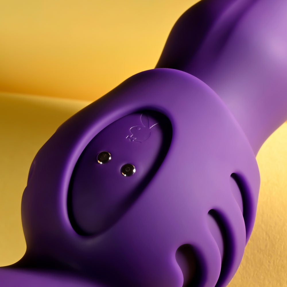 Playboy Pleasure Wiggle It Purple 23.9 Cm Usb Rechargeable Wiggling Vibrator