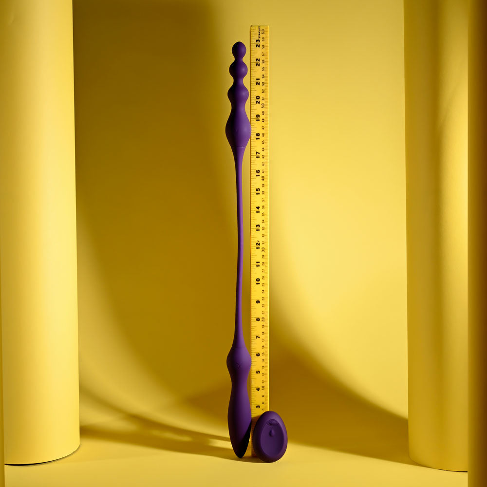 Playboy Pleasure This & That Purple 60 Cm Usb Rechargeable Flexible Dual Ended Vibrator