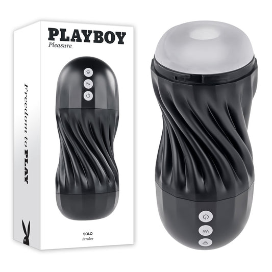 Playboy Pleasure Solo Usb Rechargeable Vibrating And Sucking Stroker