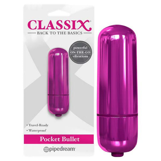 Classix Pocket Bullet Metallic Pink 5.6 Cm Bullet