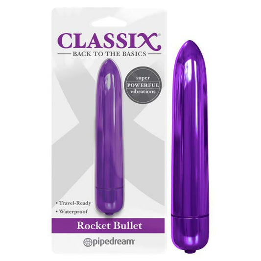 Classix Rocket Bullet Metallic Purple 8.9 Cm Bullet