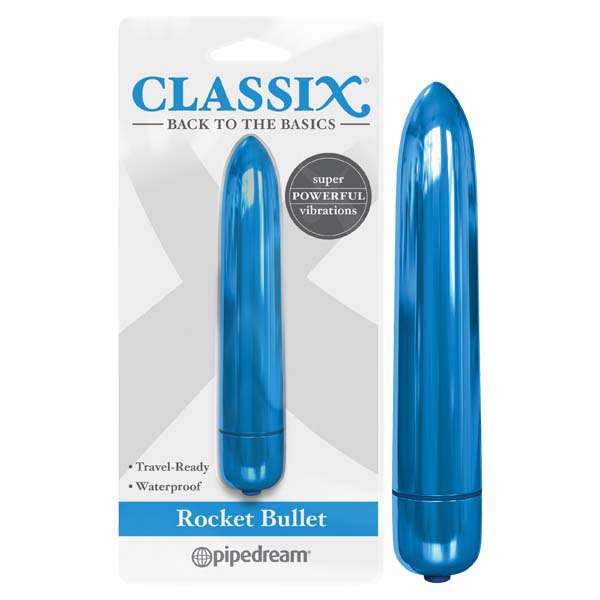 Classix Rocket Bullet Metallic Blue 8.9 Cm Bullet