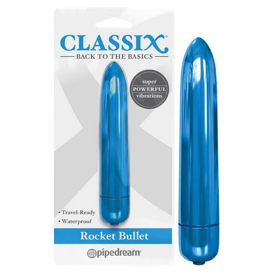 Classix Rocket Bullet Metallic Blue 8.9 Cm Bullet