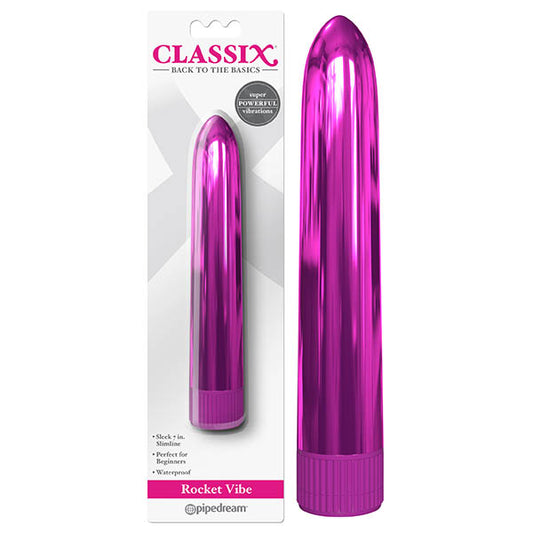 Classix Rocket Vibe Metallic Pink 17.8 Cm (7'') Vibrator