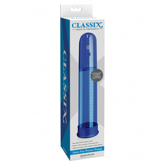 Classix Auto Vac Power Pump Blue Powered Penis Pump