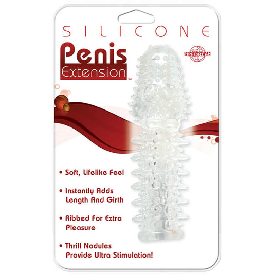 Silicone Penis Extension Clear 14 Cm (5.5'') Sleeve