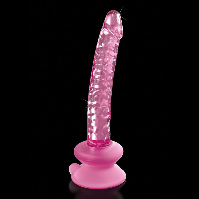 Icicles #86 Pink 17 Cm Glass Dong With Suction Base
