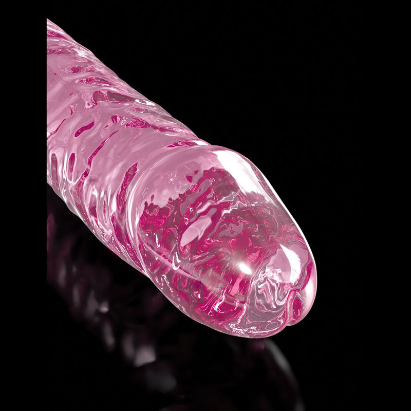 Icicles #86 Pink 17 Cm Glass Dong With Suction Base