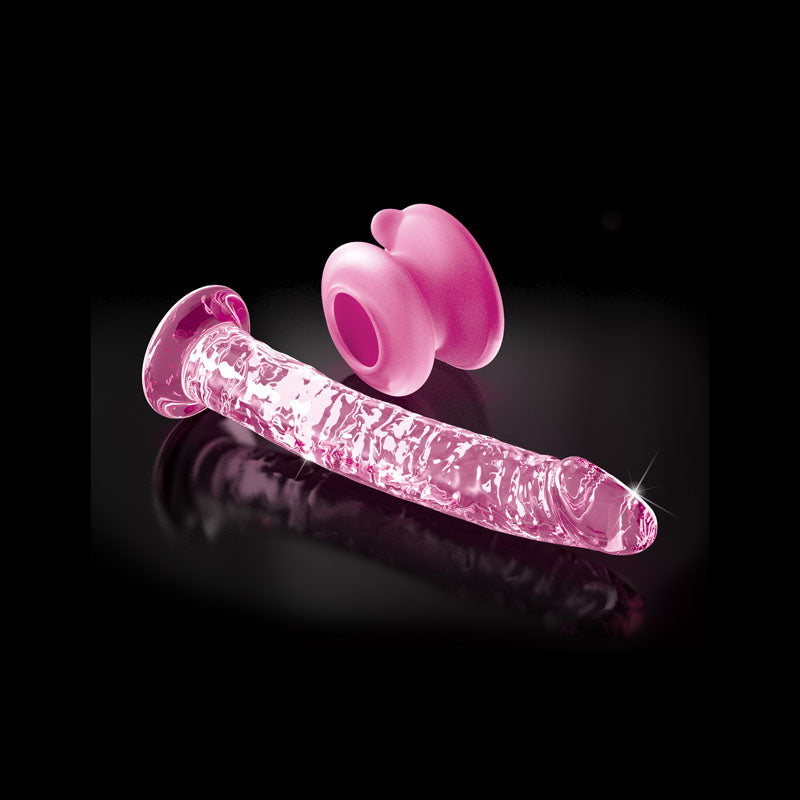 Icicles #86 Pink 17 Cm Glass Dong With Suction Base