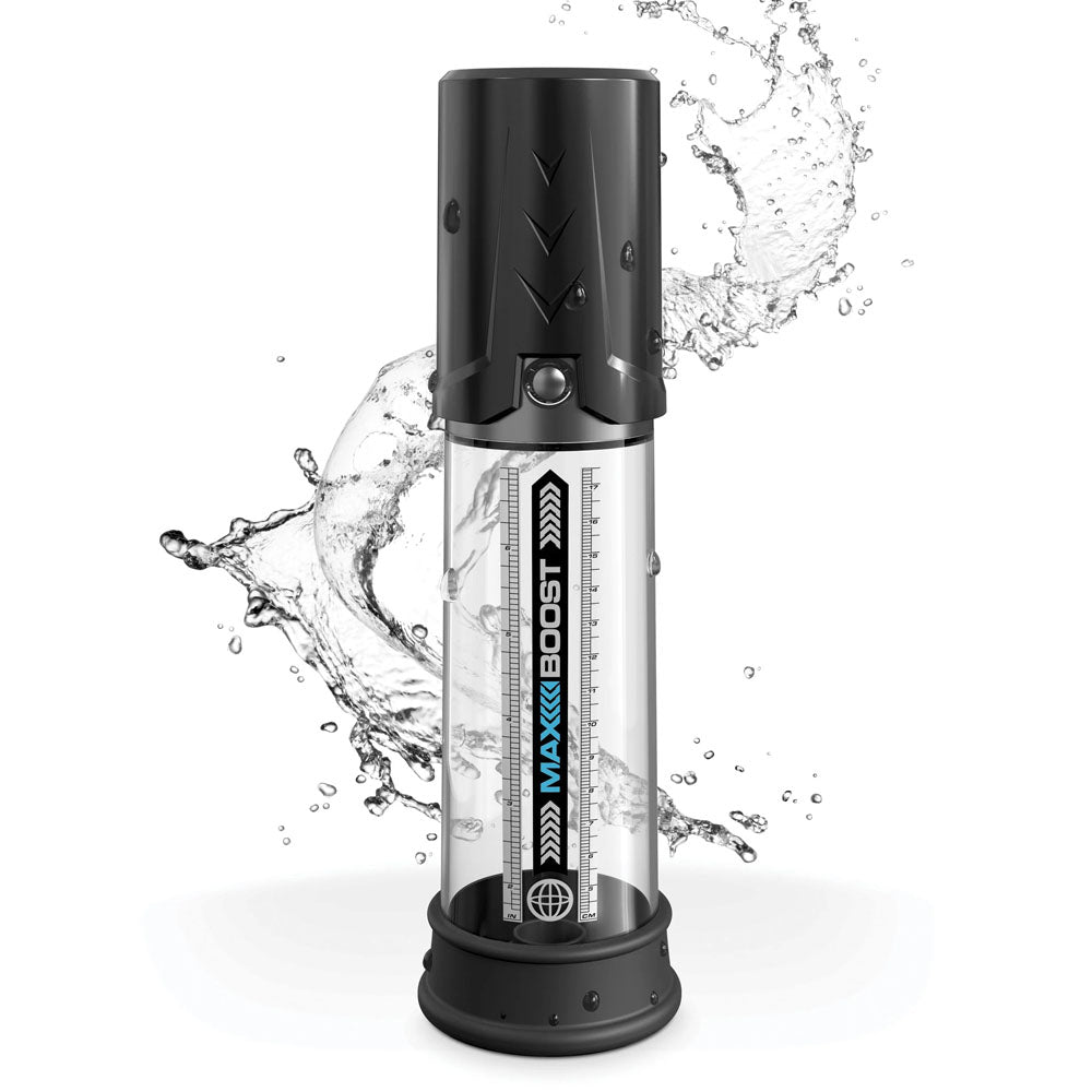 Pump Worx Max Boost Black Black Penis Pump