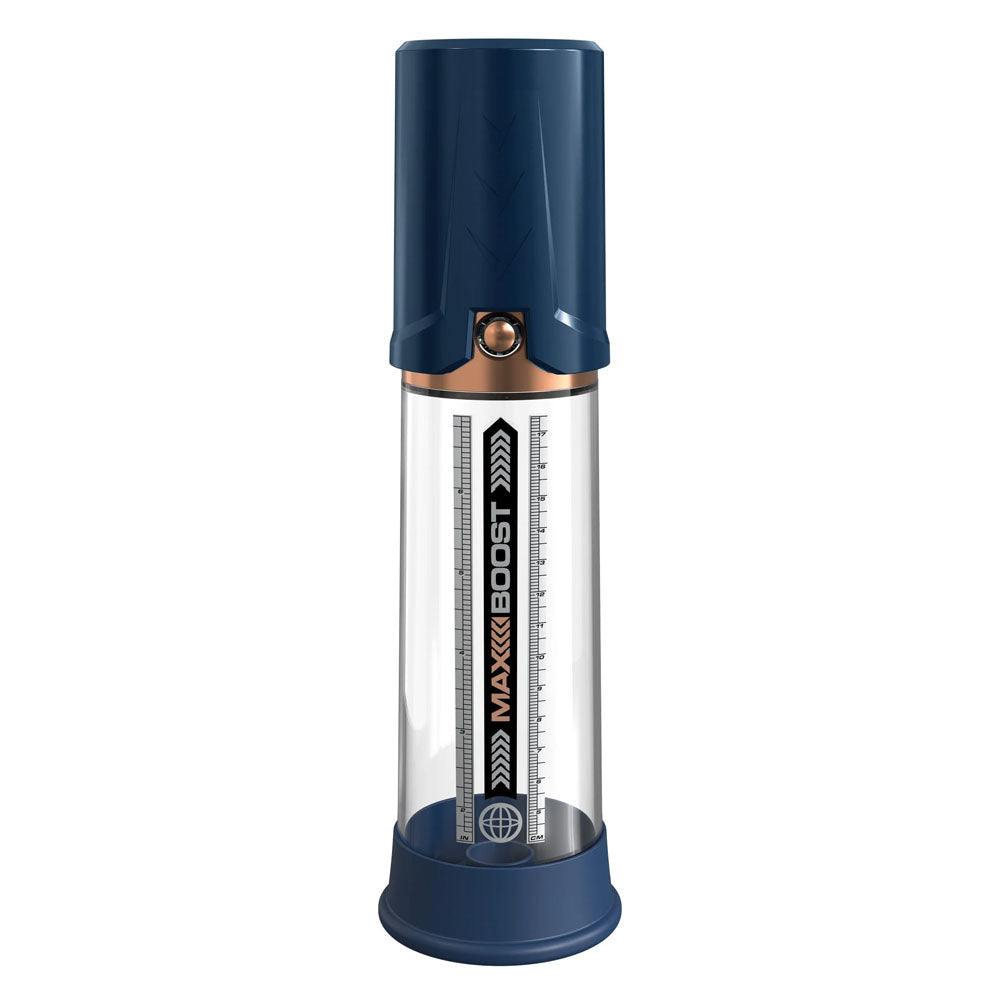 Pump Worx Max Boost Blue Blue Penis Pump