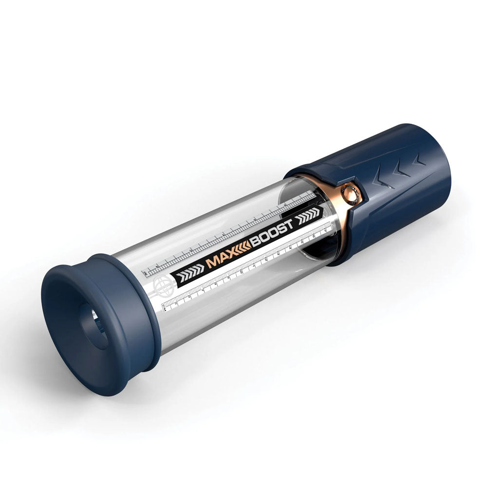 Pump Worx Max Boost Blue Blue Penis Pump