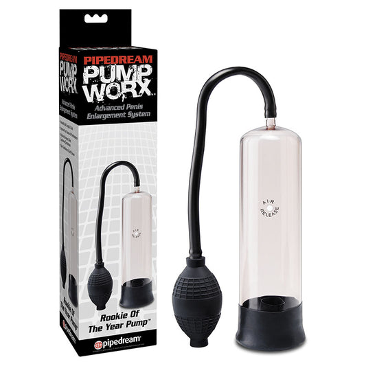 Pump Worx Rookie Of The Year Pump Clear/Black Penis Pump