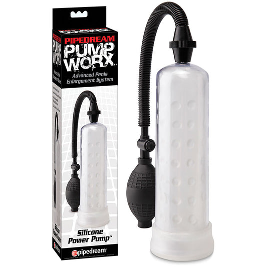 Pump Worx Silicone Power Pump Clear Penis Pump