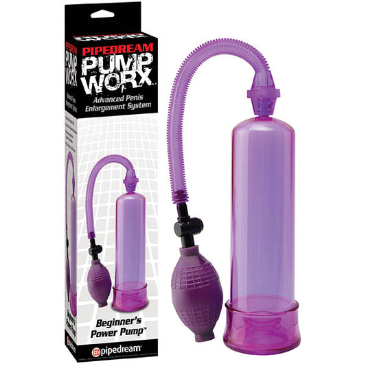 Pump Worx Beginner's Power Pump Purple Penis Pump