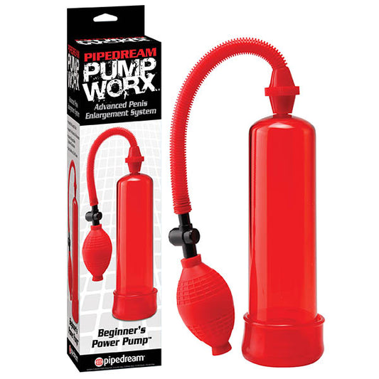 Pump Worx Beginner's Power Pump Red Penis Pump