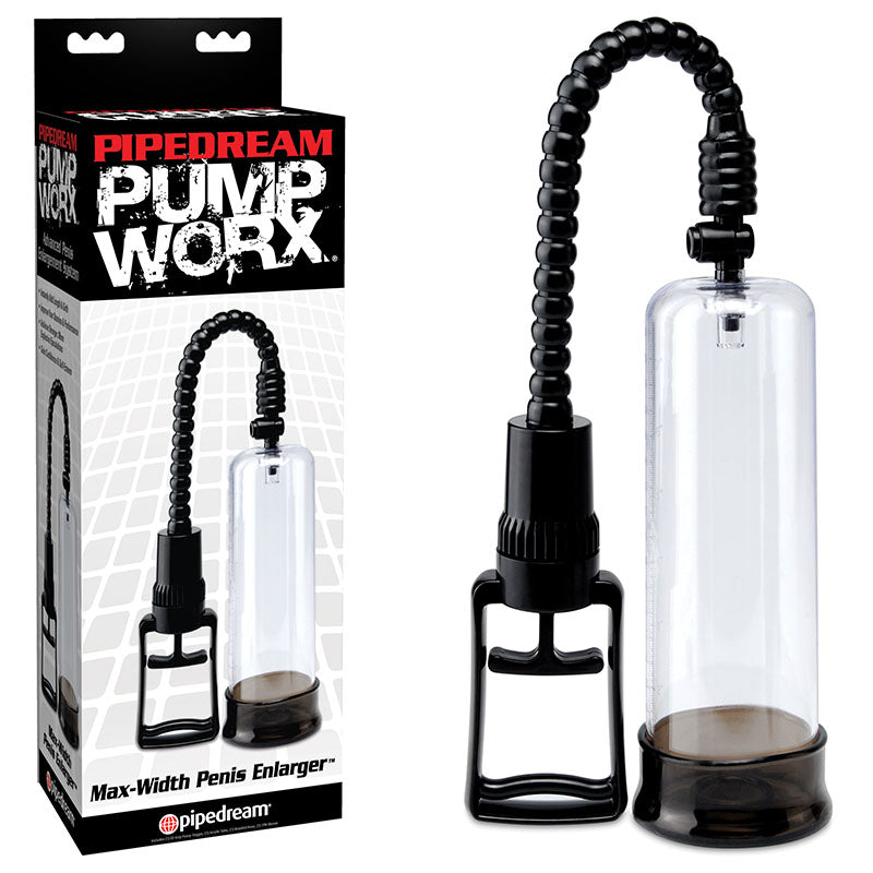 Pump Worx Max Width Penis Enlarger Clear/Black Penis Pump