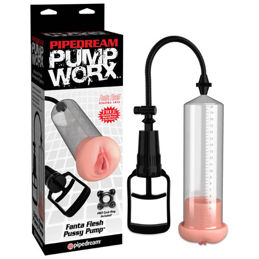 Pump Worx Fanta Flesh Pussy Pump Penis Pump With Vagina Sleeve
