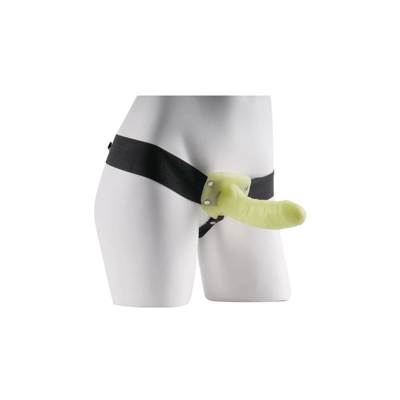 Fetish Fantasy Series For Him Or Her Hollow Strap On Glow In The Dark 6'' Hollow Strap On