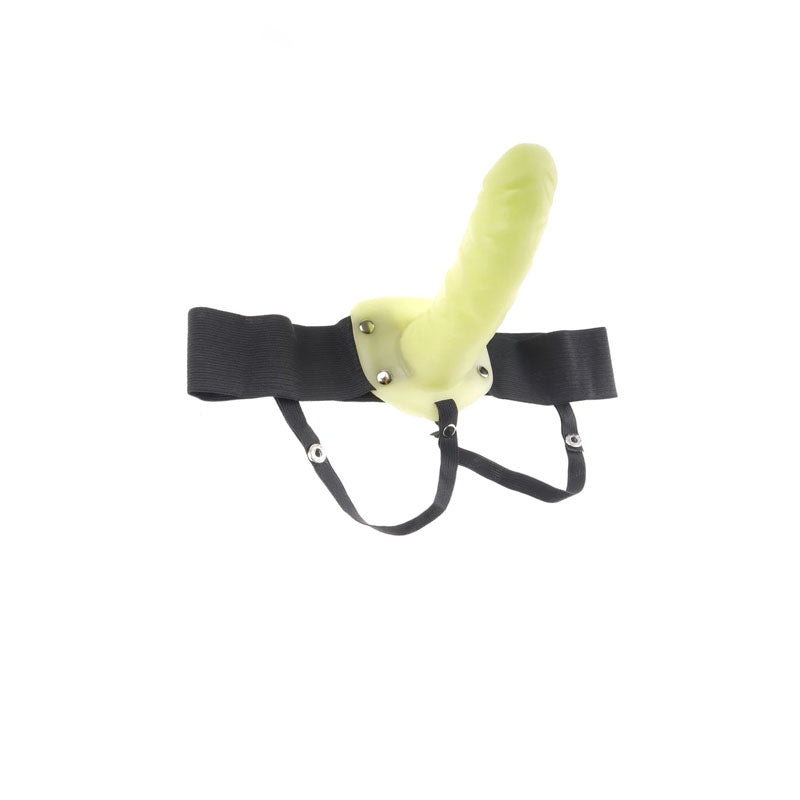 Fetish Fantasy Series For Him Or Her Hollow Strap On Glow In The Dark 6'' Hollow Strap On