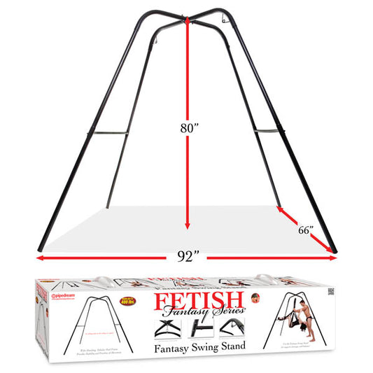 Fetish Fantasy Series Fantasy Swing Stand Black Swing Stand (No Swing Included)